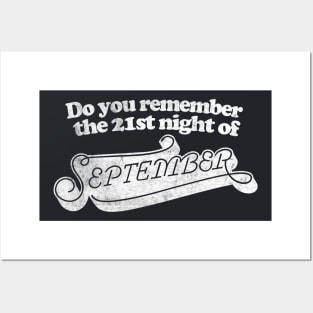 Do you remember - the 21st night of September? Posters and Art